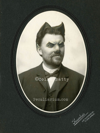 Illustration for article titled Artist Paints On Old Photographs And Turns Victorians Into Monsters